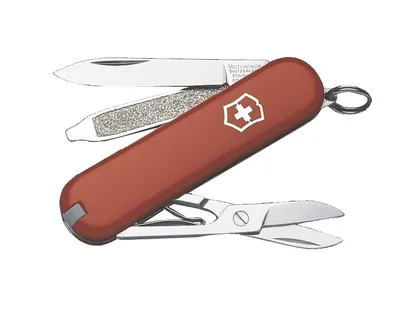 Produktbild von Victorinox CLASSIC SD Rot 58mm 7 Funktionen 0.6223