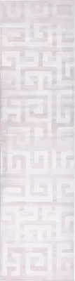 Produktbild von BELIANI Läufer Beige 80 x 300 cm Rechteckig Geometrisches Muster Anti-Rutsch-Rückseite für Fußbodenheizung Geeignet Teppichläufer Flurteppich