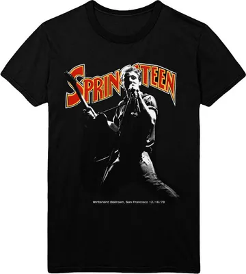 Produktbild von Bruce Springsteen T-Shirt Herren Winterland Ballroom Singing schwarz L