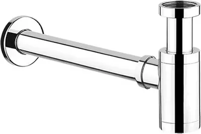 Produktbild von Ablaufgarnitur Siphon Waschbecken, Messing Chrom