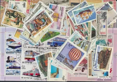 Produktbild von Briefmarken Motive 100 verschiedene Verkehr Marken