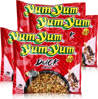 Produktbild von Yum Yum Instant Nudeln Ente 60g - DUCK - Fertiggericht (4er Pack)
