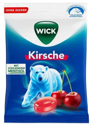 Produktbild von Wick Kirsche ohne Zucker 72g