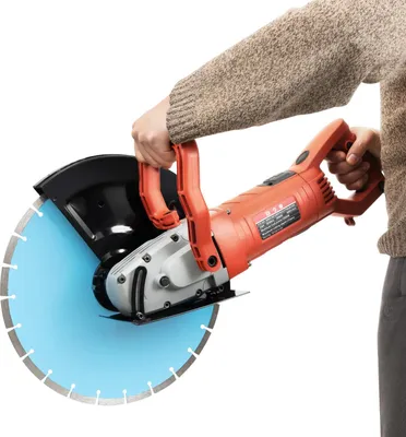 Obrázok produktu pre Fréza na betón a kameň, 5800 W, mokré/suché rezanie, vodotesná, hĺbka rezu 13,5 cm, karmínovo červená