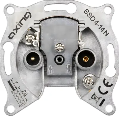 Produktbild von Axing BSD 4-14N CATV-Durchgangsdose 14 dB | 5…1006 MHz : Durchgangsdose : 14dB