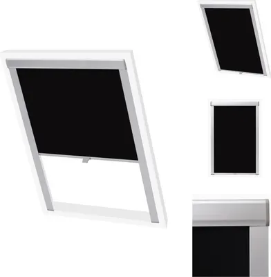 Produktbild von vidaXL Verdunklungsrollo Schwarz MK06 - Jalousien & Rollos