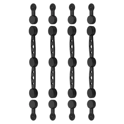 Produktbild von Magnetschnalle & Magnetclip für Heißluftfritteuse, 4-teilig Silikon-Backpapierhalter, hitzebeständig Schnellverschluss-Befestigung, Schlafsaalküche