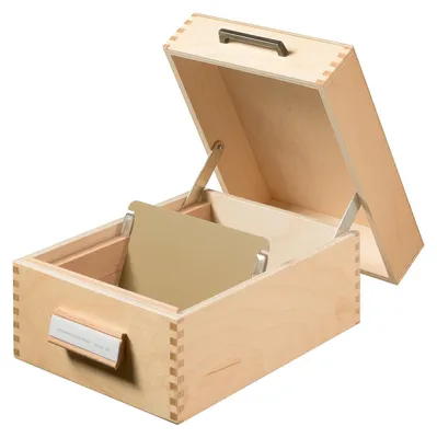 Produktbild von HAN Holz Karteikasten A6 quer für 500-900 Karten unbestückt