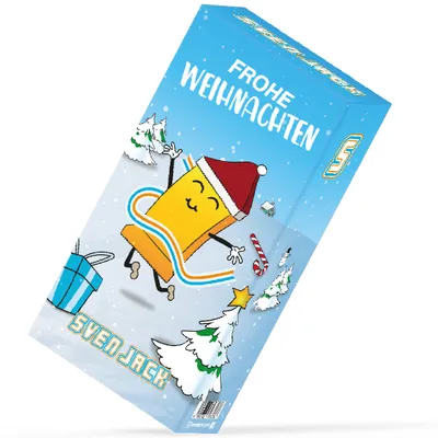 Produktbild von Sven Jack Adventskalender Frohe Weihnachten 49 x 65g Riegel 3185g
