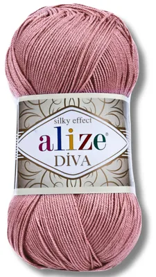 Obrázek produktu pro Alize 1x 100 g vlna Diva, jednobarevná, háčkování, pletení (354)