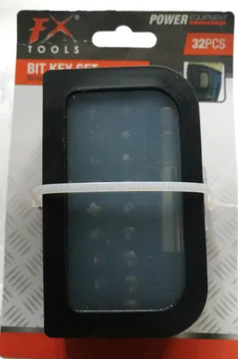 Obrázek produktu pro Sada bitů s držákem, 30 bitů - 1 x držák, 1 x krabička, 32 ks, krabička s klipem.