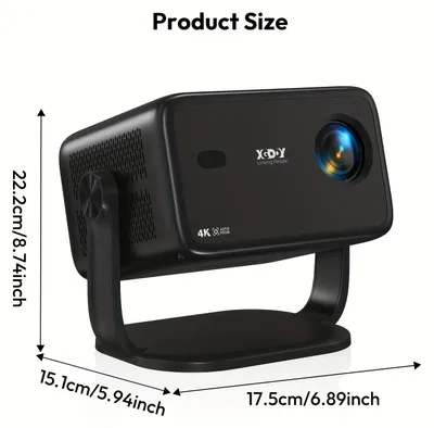 Obrázok produktu pre Prenosný projektor – Beamer – Projektor s rozlíšením Full HD – Mini projektor – Inteligentný projektor – Nativné rozlíšenie 1080p