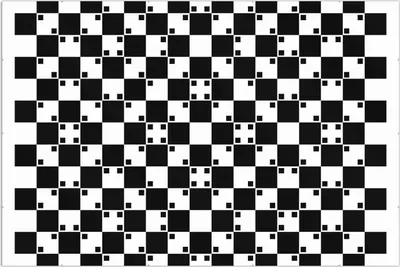 Produktbild von Wallario Wandbild Optische Täuschung - Illusion - schwarz weiß II, Größe: 61 x 91,5 cm, Poster mit rahmenlosen Bildhalter
