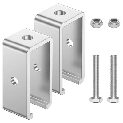 Image de 2 supports de suspension pour rails, compatibles avec les systèmes de rails