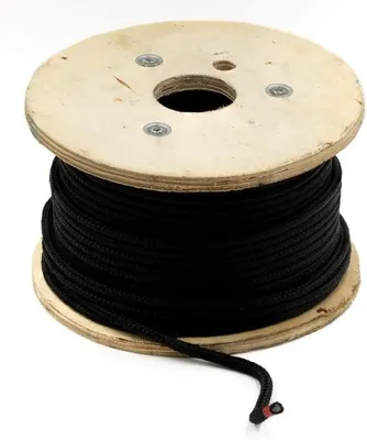Produktbild von Geflochtenes Polypropylen-Seil mit 8 mm Durchmesser und 100 m Länge - Schwarz