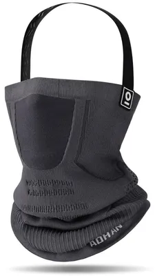Productafbeelding van Buisdoek, skifacecover, mondbescherming, sjaal, voor heren en dames, grijs, ademend, winddicht, nekwarmer, sport, hardloopsjaal