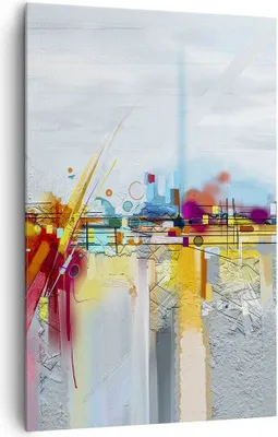 Produktbild von Bild auf Leinwand - Leinwandbild - Einteilig - Abstraktion modern - 80x120cm - Wand Bild - Wanddeko - Wandbilder - Leinwanddruck - Wanddekoration - Leinwand bilder - Wandbild - PA80x120-4028