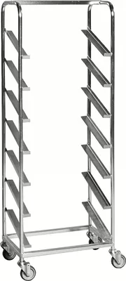 Produktbild von Kongamek Euro-Kistenwagen 660x410x1850mm verzinkt mit 7 Schienen mit Bremse