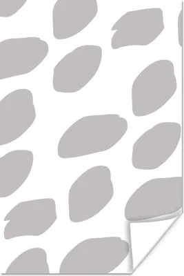 Produktbild von MuchoWow® Poster Illustration eines Musters mit grauen Punkten auf weißem Hintergrund 60x90 cm - Wanddekoration