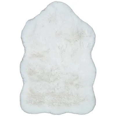 Produktbild von Consilio Concept COZY Fellteppich 60x90 cm ivory Teppich supersoft 52 mm Höhe soft weich Schaffell Imitat weiß cremeWohnzimmerteppich Kinderzimmerteppich Küchenteppich Flurteppich