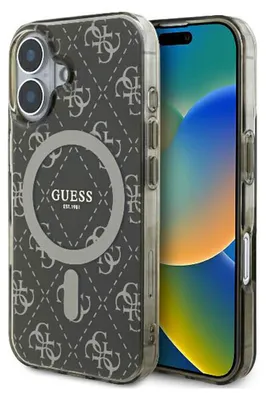 Immagine prodotto di Guess Guhmp16Mh4Dtew Iphone 16 Plus6.7 Brązowy/Brown Custodia rigida Iml 4G sfondo Magsafe