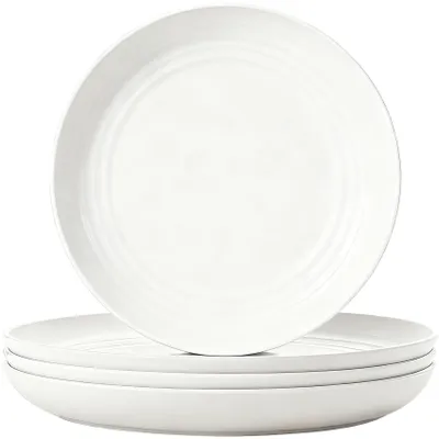 Produktbild von Set mit 4 wiederverwendbaren Kunststofftellern, 23 cm Durchmesser, ideal für Partys und Picknicks