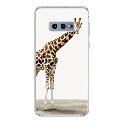 Produktbild von MuchoWow® Handyhülle Schutzhülle Hülle für Samsung Galaxy S10e Giraffe - Tiere - Weißer Hintergrund - Kinder - Junge - Mädchen Silikon Softcase Handy Hülle - Handy