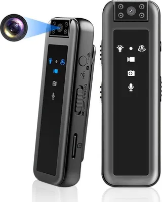 Obrázok produktu pre Malá prenosná bezpečnostná kamera HD Bodycam 1080p, čierna