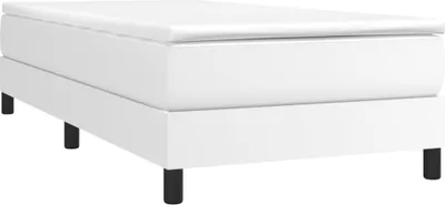 Produktbild von Langlebige Boxspringbettgestell Weiß 90x200cm Kunstleder - Möbel152676 - Klassische BettenJugendbett Tagesbett