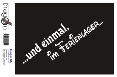 Produktbild von Aufkleber / Autoaufkleber - JDM / Die cut / Auto / OEM - und einmal, im Ferienlager - 210x60 mm gelb - Heckscheibe / Heckscheibenaufkleber