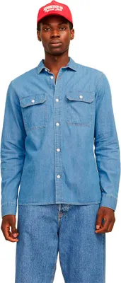 Produktbild von Jack & Jones Travis Langarmhemd Blau XL Herren Blau XL