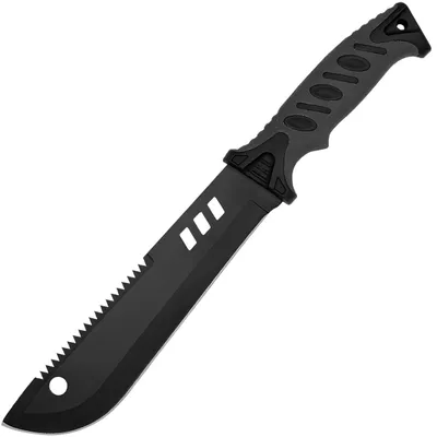 Produktbild von Outdoor-Messer VX-41069 - Robustes Bushcraft-Messer Schwarz/Grau KP41069, KI-generiertes Bild