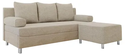 Produktbild von MIRJAN24 Schlafsofa Dover mit Bettkasten und Schlaffunktion, Bettsofa, Couch vom Hersteller (Sofa mit Polsterhocker, Farbe: Matana 17)