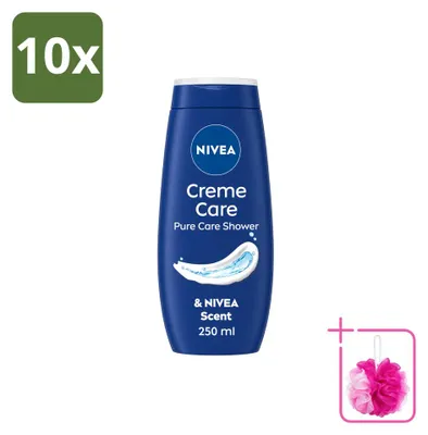 Obrázok produktu pre 10 kusov sprchového gélu NIVEA, hydratačný sprchový gél – chráni pokožku – 250 ml – výhodný balík – 10 kusov