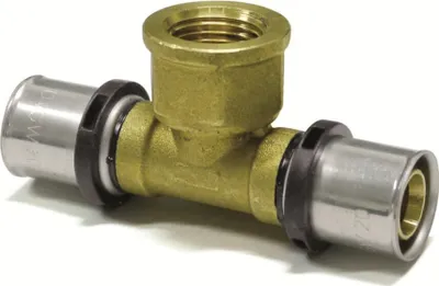 Obrázok produktu pre Sanpro lisovací T-kus s vnútorným závitom TH, veľkosť 16x2 - závit 1/2''