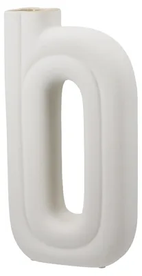 Obrázek produktu pro Keramická váza "Oslo" od Gilde, bílá, balení 3 kusů, délka 7,5 cm, šířka 16,5 cm, výška 33 cm. Číslo produktu: 58347, EAN: 4063387583470