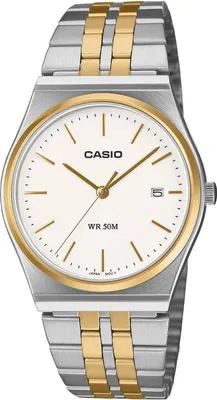 Obrázok produktu pre Casio Pánske strieborno-zlaté hodinky Casio-MTP-B145SG-7AER