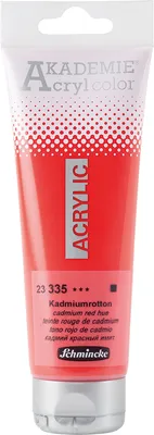 Produktbild von Schmincke 120ml AKADEMIE Acryl color Kadmiumrotton Acryl 23 335 012