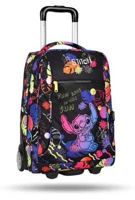 Immagine prodotto di Zaino con rotelle per ragazzi Disney Black Compact Stitch - PATIO