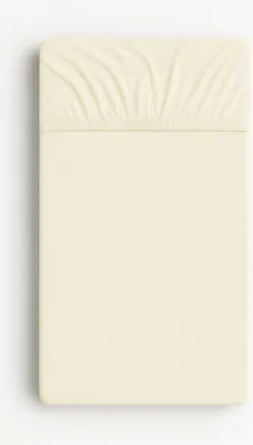 Obrázek produktu pro Froté prostěradlo na dětskou postel 140x70 cm - krémové