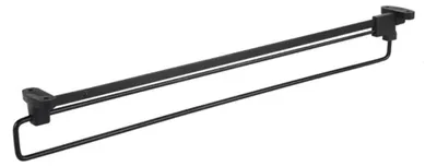 Produktbild von INF Ausziehkleiderstange Standard 500mm Schwarz Stahl ABS Topmontage