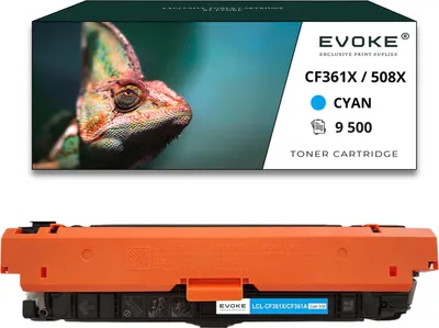 Image de Toner pour HP CF361X-508XC CF361X bleu (cyan) | Remplacement pour M552dn M553 M553dn M553n M577dn M577f M553dnm