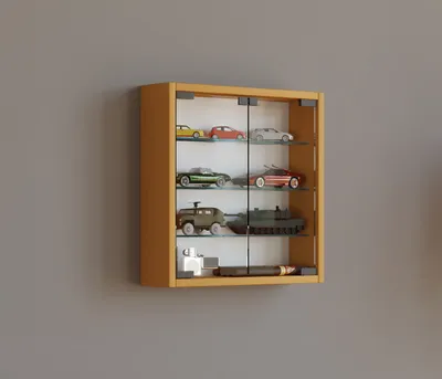 Produktbild von VCM Glasvitrine hängend | Vitrine Glas mit ESG-Sicherheitsglas | Maße ca. H. 40 x B. 40 x T. 10 cm| Hängevitrine Glas | Modern und platzsparend | Glas Vitrinenschrank - Mandosa S