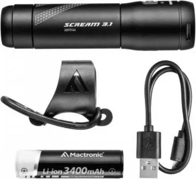 Produktbild von Scream 3.1 1000Lm Wiederaufladbare Fahrrad-Vorderlampe - La-Abf0164