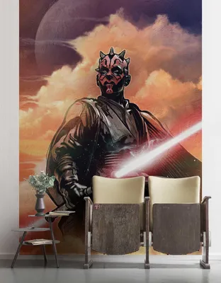 Produktbild von Komar Vlies Fototapete "Star Wars Classic Darth Maul" - Größe: 200 x 280 cm (Breite x Höhe), 4 Bahnen