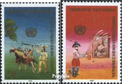 Produktbild von Briefmarken UNO - Wien 1990 Mi 106-107 (kompl.Ausg.) FDC Freimarken