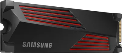 Image de Samsung 990 PRO MZ-V9P1T0GW - SSD - crypté - 1 To - interne - M.2 2280 - PCIe 4,0 x4 (NVMe) - AES 256 bits - TCG Opal Encryption 2,0 - dissipateur thermique intégré (MZ-V9P1T0GW)
