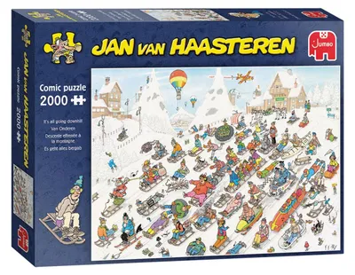 Produktbild von Jan van Haasteren - Es geht nur bergab - 2000 Teile