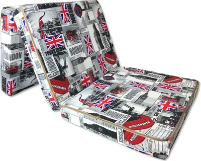 Zdjęcie produktu dla Materac składany 198x80x10 cm - London, 3-segmentowy, stylowy, turystyczny, przenośny, wygodny, kempingowy, idealny dla gości