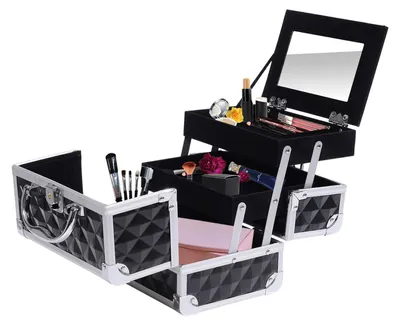Immagine prodotto di Custodia per trucchi - Carrello per trucchi - Custodia per cosmetici - Beauty case - Custodia per truccatori - Struttura in alluminio